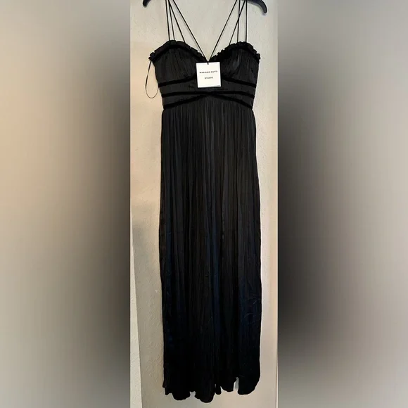 Massimo Dutti | Dresses | Massimo Duti Maxi Velvet Strap Dress | Poshmark